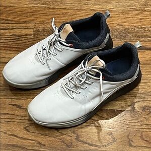 ECCO S-Three Gore-Tex White/Black/Gray Golf Shoes Mens size 12